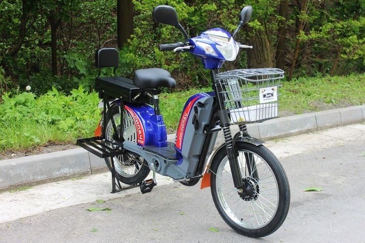 Новинка‼️‼️Електровелосипед Заря Силач синій (850W 60V-20Ah)
