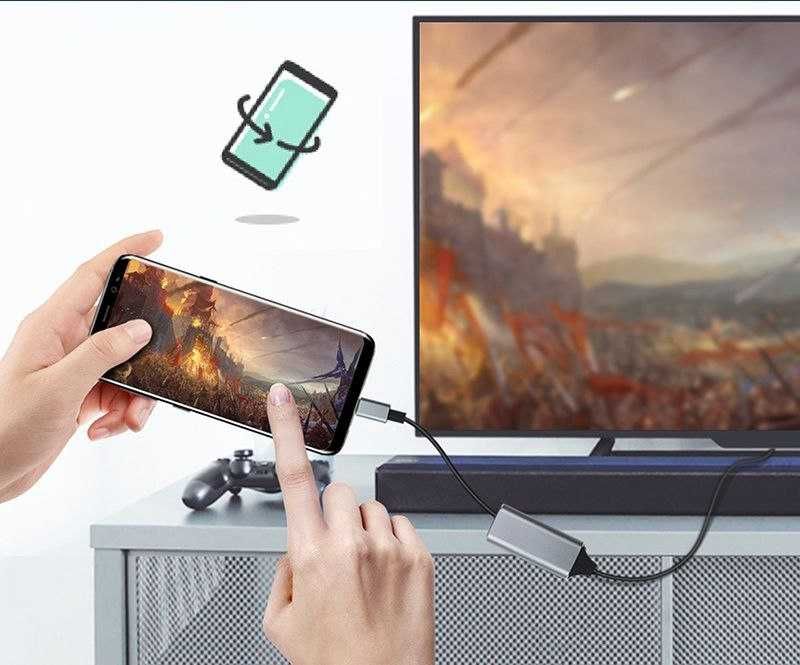 Переходник  Type-C HDMI 4K конвертер преобразователь