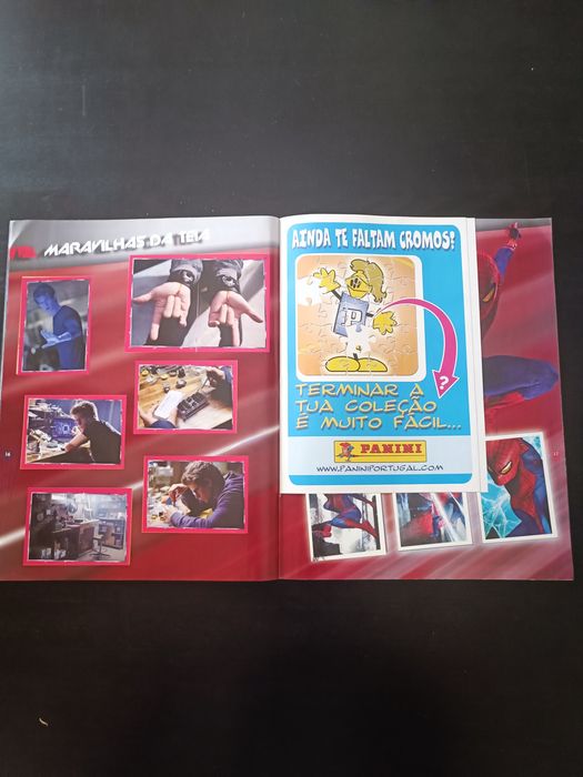 Caderneta completa o fantástico homem aranha