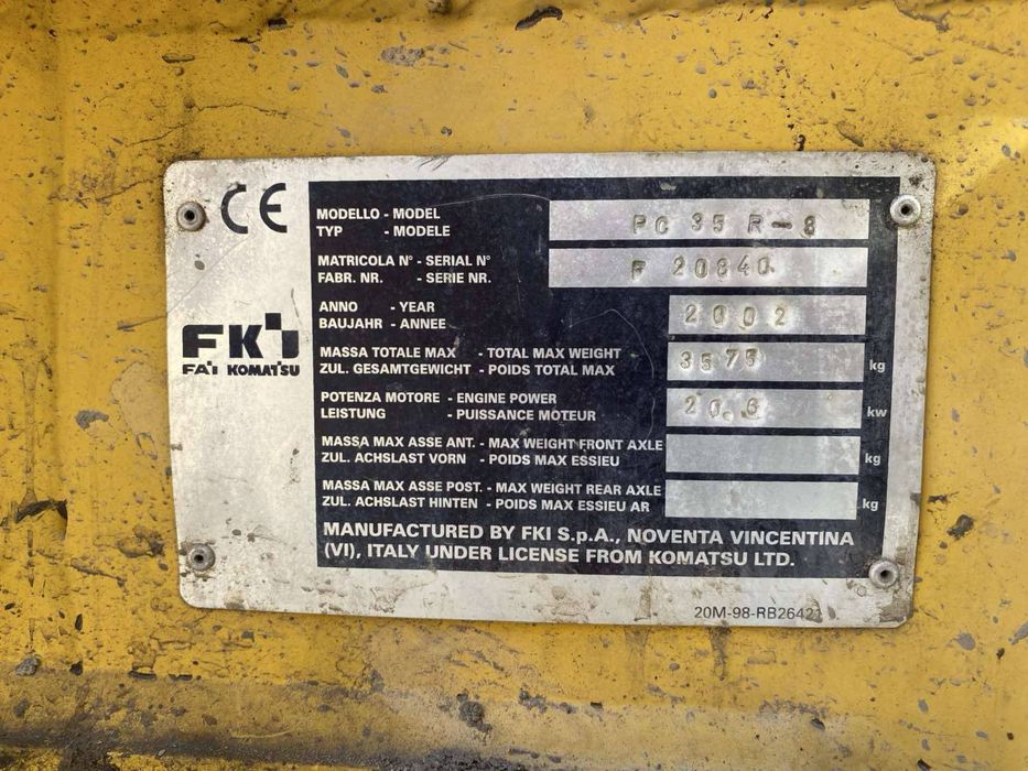 Міні-екскаватор Komatsu pc 35 r 8