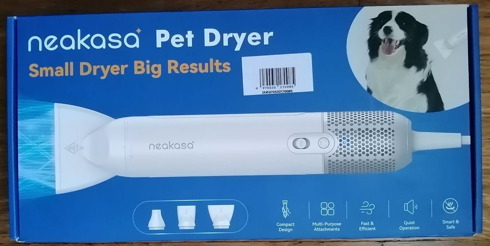 Secador para animais Neakasa F1- novo, 3 anos de garantia