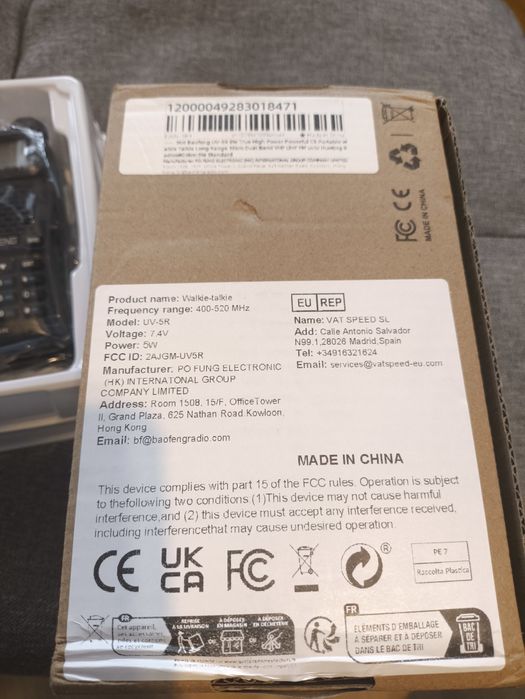 Baofeng uv-5r krótkofalówka