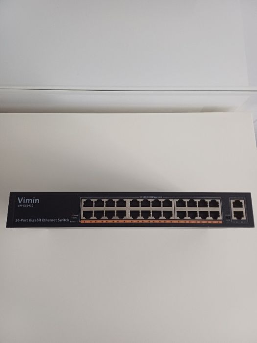 26-portowy przełącznik Gigabit Ethernet VIMIN z 2 portami 1000 Mbps