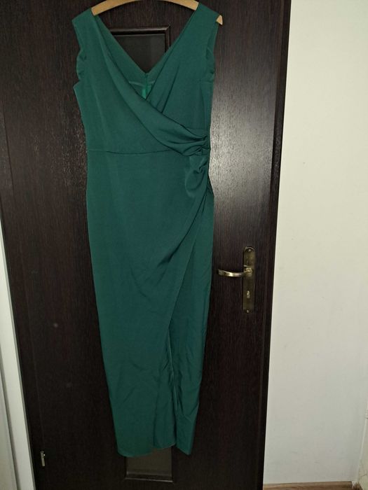 Suknia butelkowa zieleń rozm.42-44+gratis