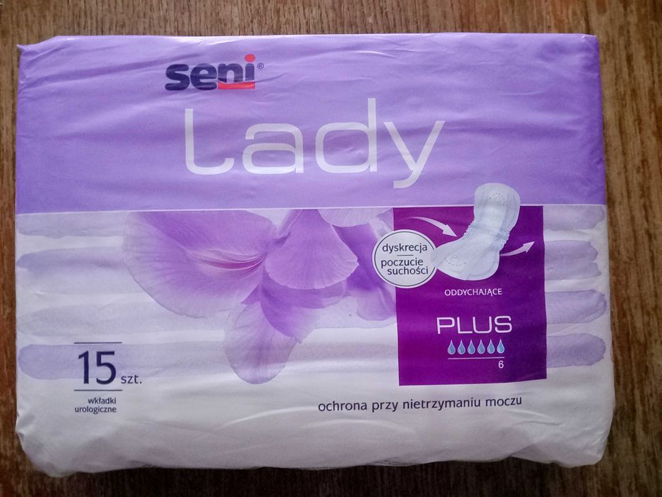 wkładki seni lady plus, chłonność 6/6, 5 paczek