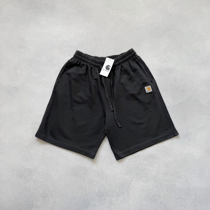 Шорти Carhartt WIP Sweat Shorts Графіт Кархарт Шорты
