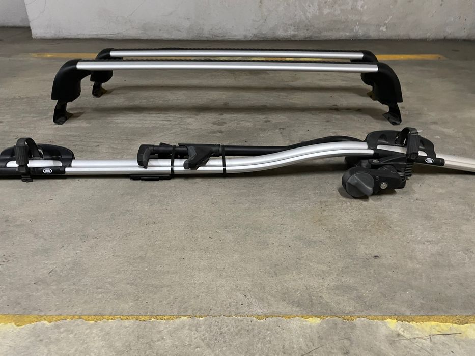Barras de tejadilho + suporte de bicicleta para RR Evoque 2020-xxxx