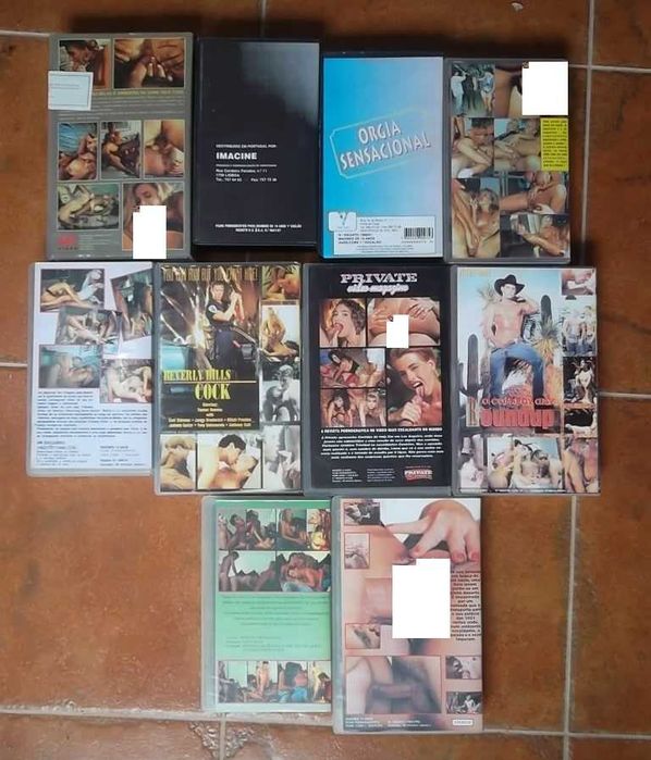 10 filmes em VHS Hardcore XXX edições originais anos 80.