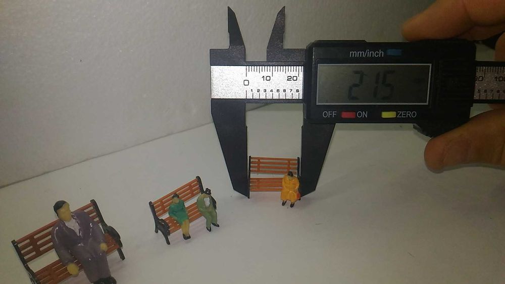 Лавки скамейки для макетов люди человечки 1:87 1:64 или 1:50