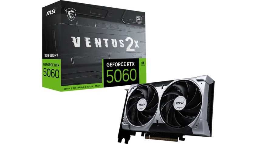 Відеокарта MSI GeForce RTX 5060 8GB DDR7 (RTX 5060 8G VENTUS 2X OC)
