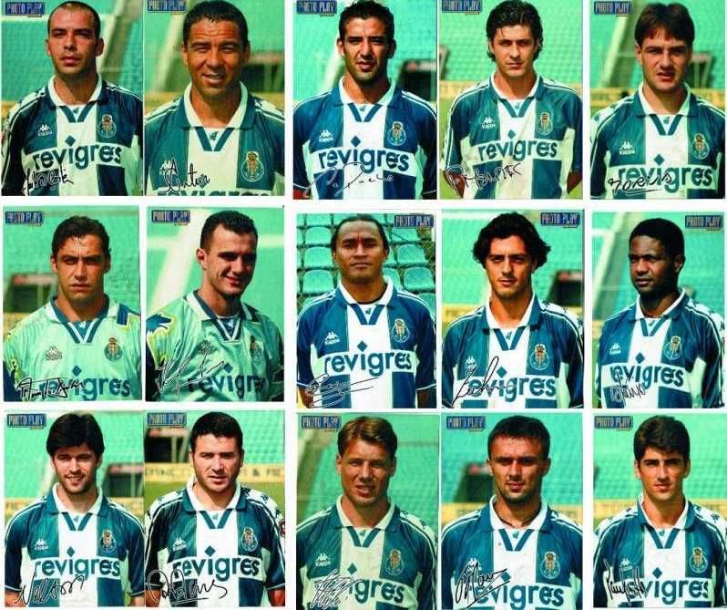 Futebol Clube do Porto - 19 postais dos jogadores 1999