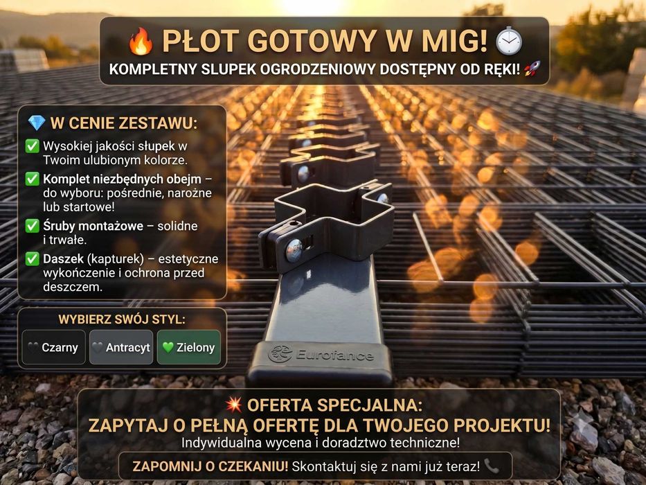 Ogrodzenia ogrodzenie panelowe panel, bramy, furtki słupki płot palety