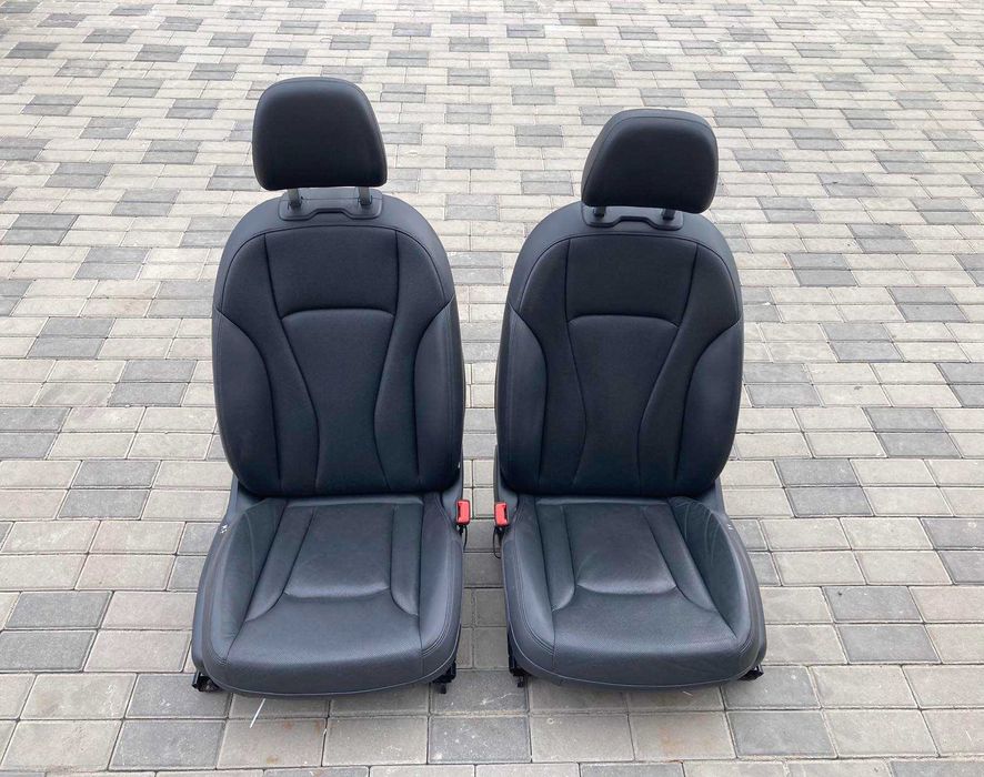 2 передні сидіння сидения чорний ПЕРФОРОВАНИЙ Audi Q7 4M 2015-2021