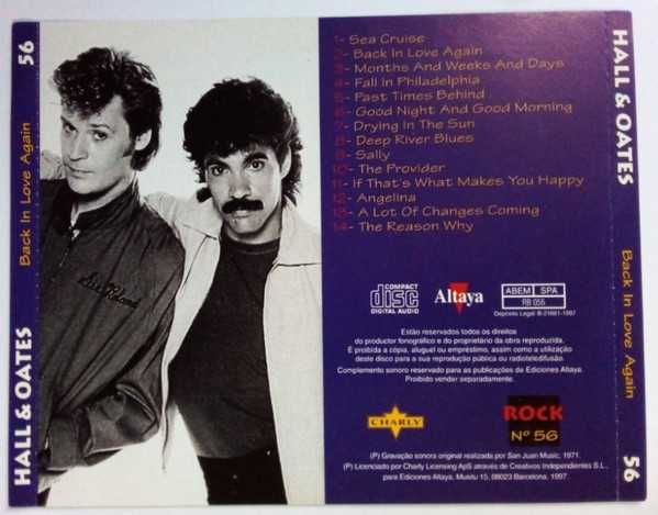 Hall & Oates Back in love again - CD - 1996
