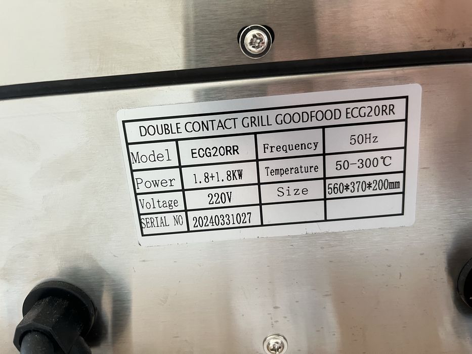 GoodFood Подвійний Гриль контактний ECG20RR