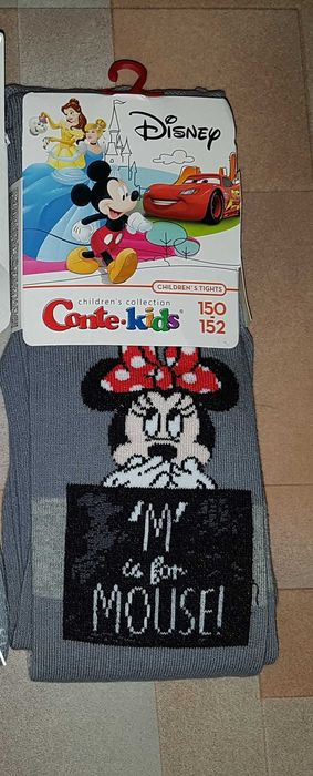 Колготы Conte, Конте котон Disney Minnie Mouse серые 150-152 р-р