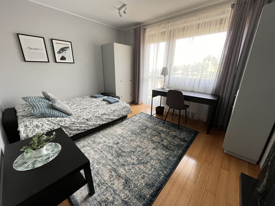 Apartament z widokiem  z sauną i kominkiem.