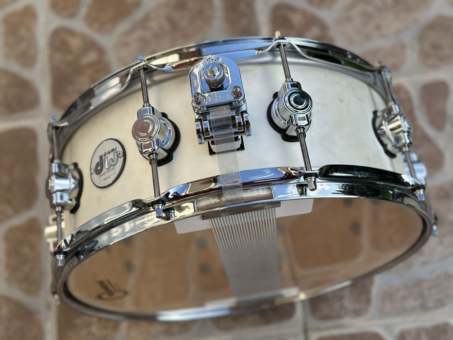 ++ Werbel DW Design 14x5.5 Maple Klon - SATIN WHITE - Perkusja ++