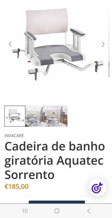 Cadeiras par banho para aplicar em banheira