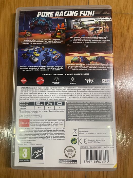 Hotwheels Unleashed para Nintendo