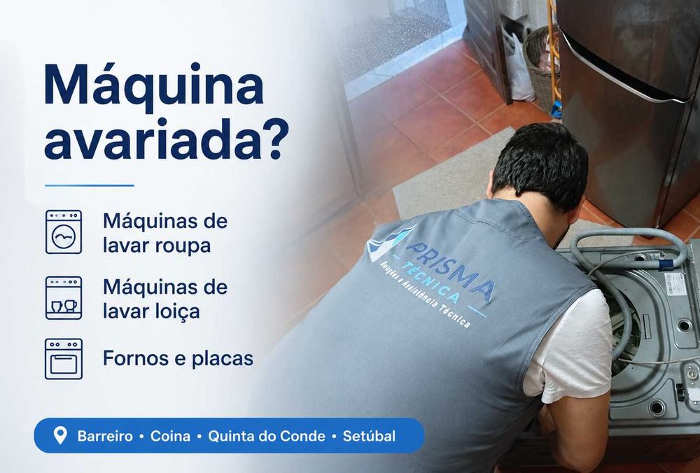 Reparação de Máquinas de Lavar e Eletrodomésticos | Margem Sul