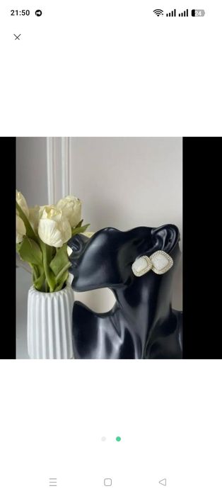 Сережки з камінцями