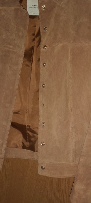 Blusão em camurça Mango