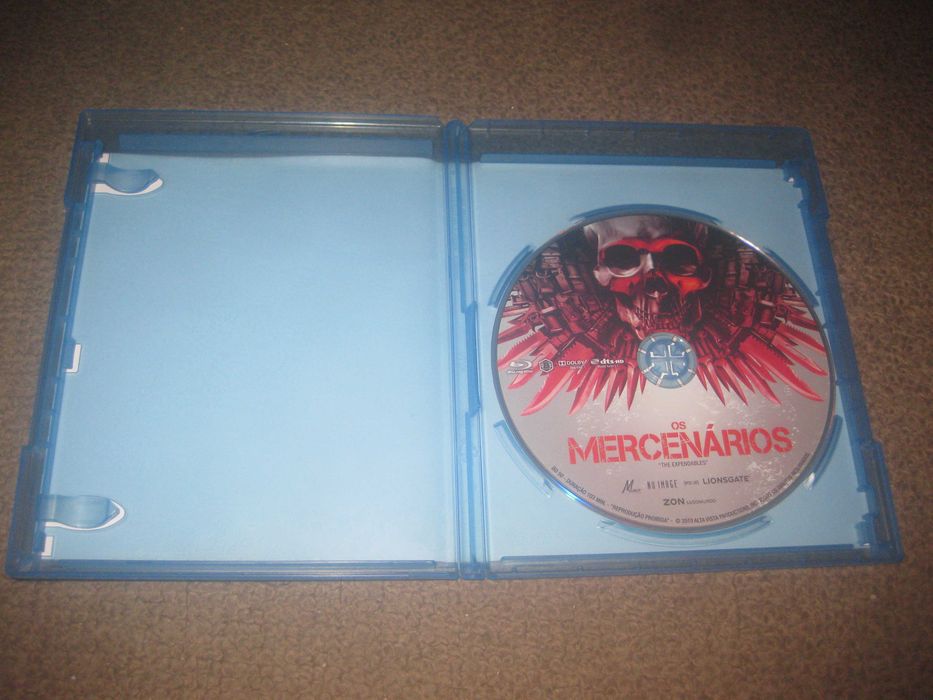 Blu-Ray "Os Mercenários" com Sylvester Stallone