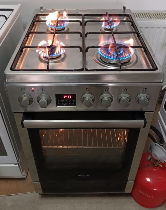 Плита комбінована, газова, електрична