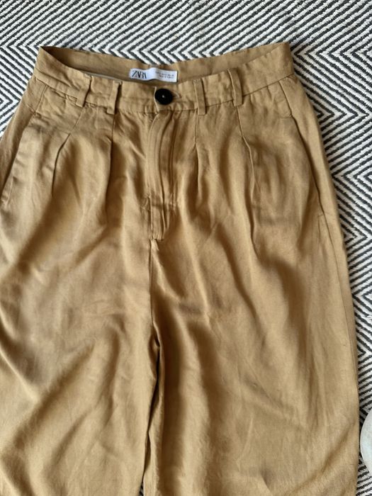 Штани палаццо гірчичні Zara /жіночі
