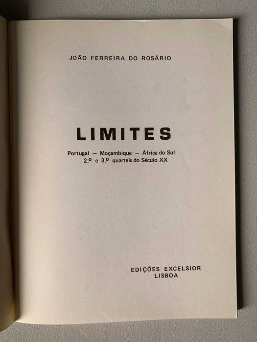 Limites, de João Ferreira do Rosário