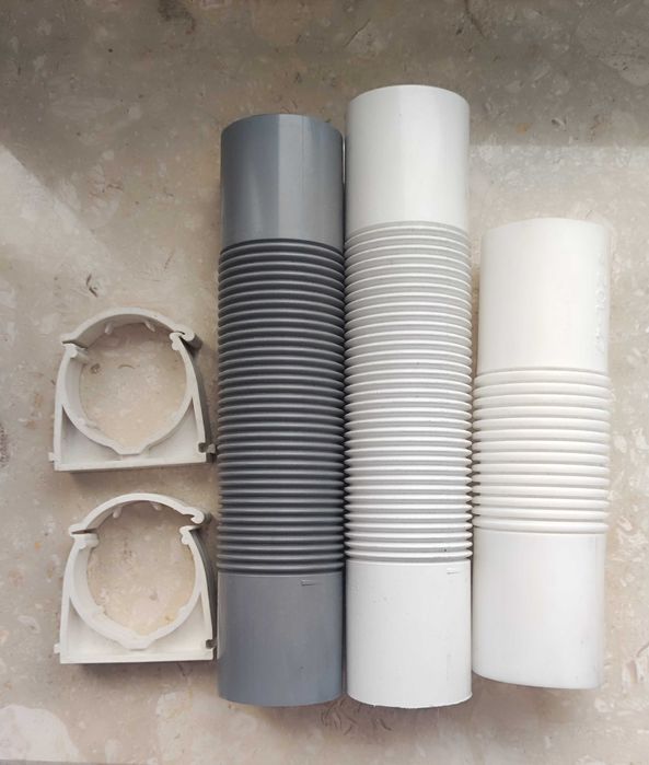 Złączki karbowane ZCL47 i uchwyty Uz47,     52 szt.