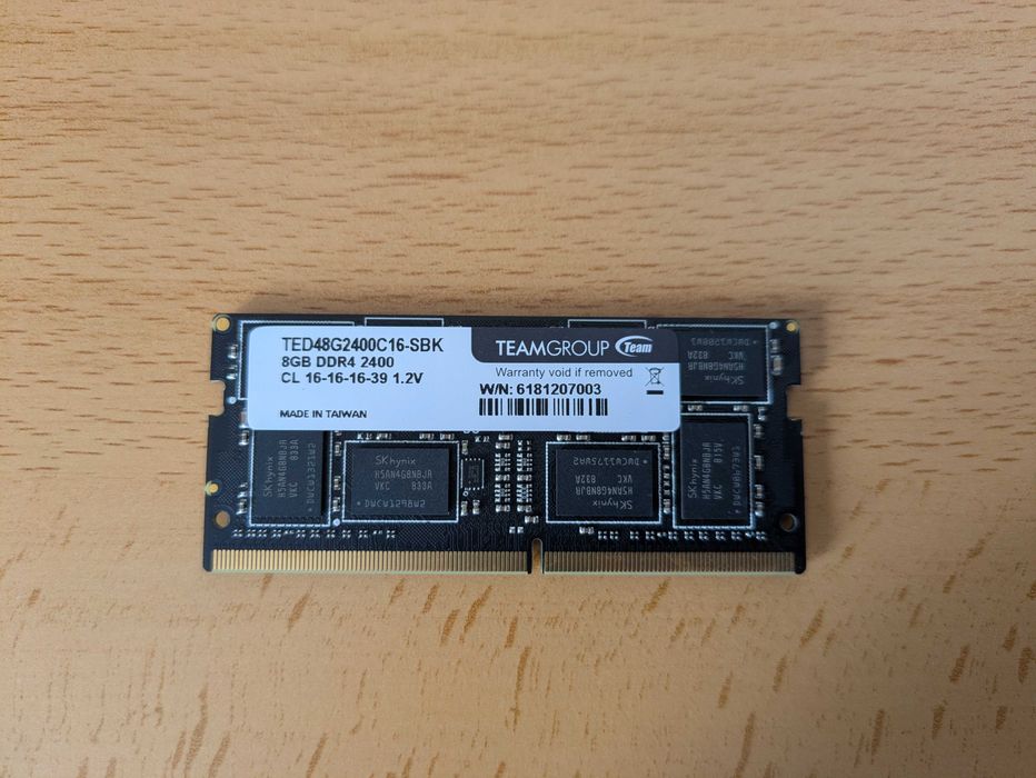 RAM TeamGroup SODIMM DDR4 8GB 2400MHz Dual Rank