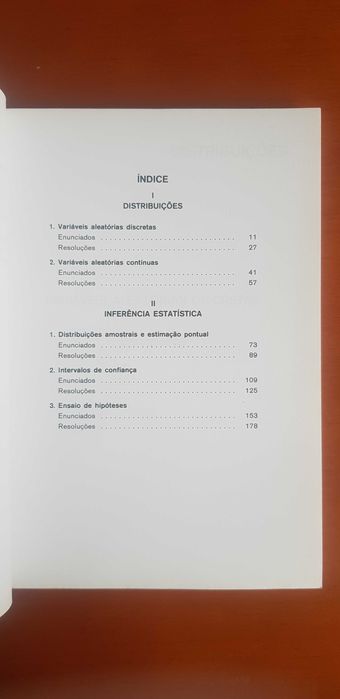 Estatística Exercícios volume ii António robalo edições sílabo