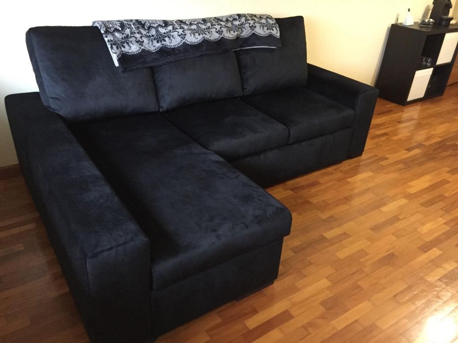 Sofá cama chaise longue esquerdo  de 3 lugares