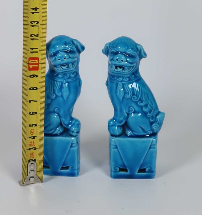 Par de Cães Foo pequenos China - 12 cm
