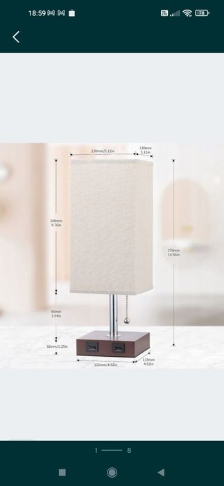 Kakanuo Lampka nocna z 2 portami USB

Używana, uszkodzona.

Sprawna.