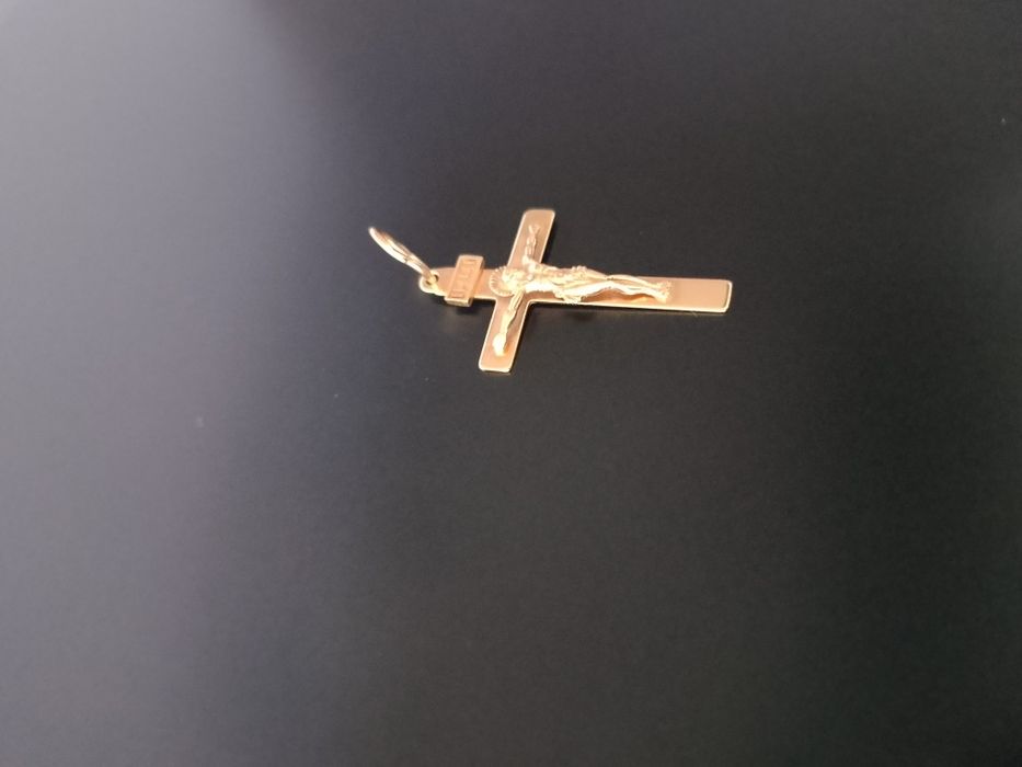 Золотий хрестик з розп'яттям , проба 585, 1,35гр