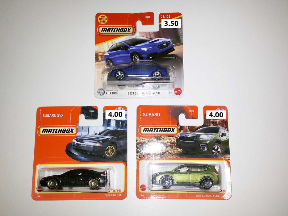 Subaru - Carros da Marca Matchbox e Hot Wheels escala 1/64
