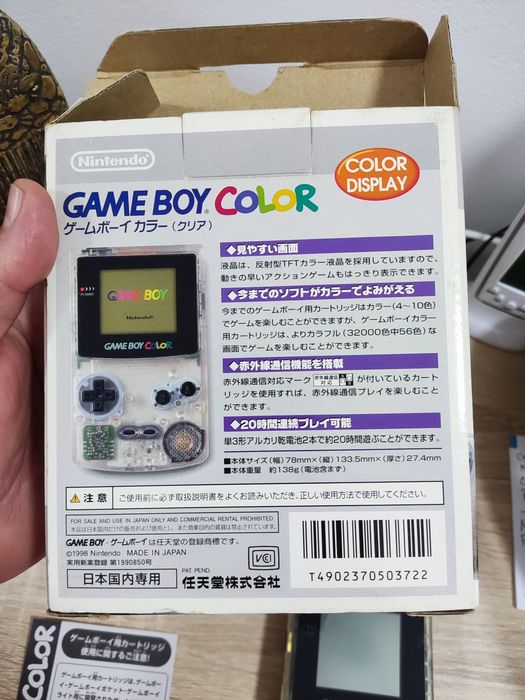 Game Boy color transparente japonês Nintendo