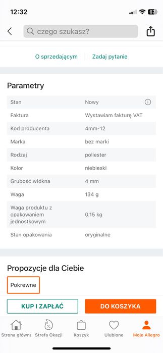 Filc niebieski 4mm 100x90 cm