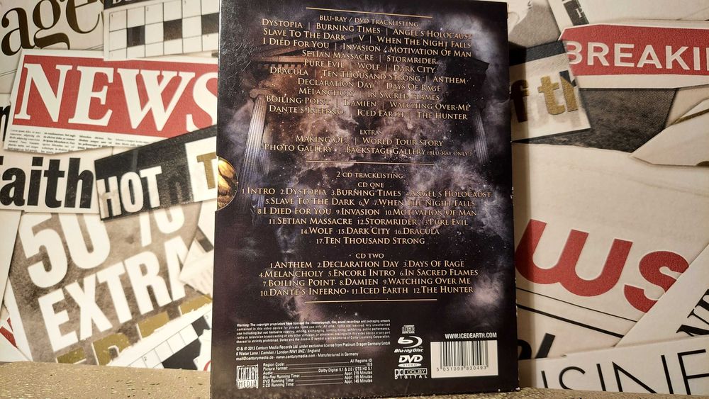 Iced Earth - Live In Ancient Kourion Mediabook Blu-ray + DVD + 2 x CD