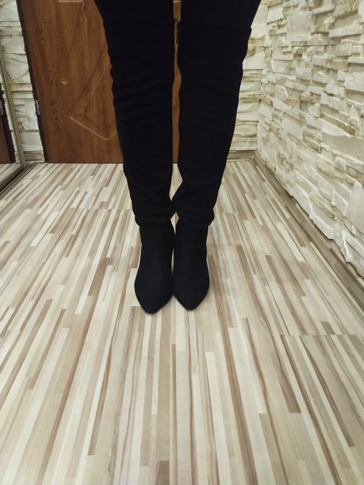 Kozaki damskie - Muszkieterki na szpilce.