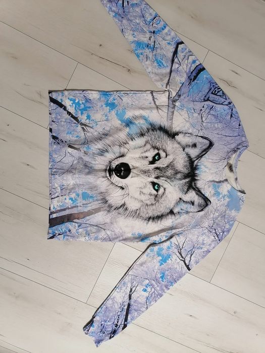 Bluza z wilkiem 4xl