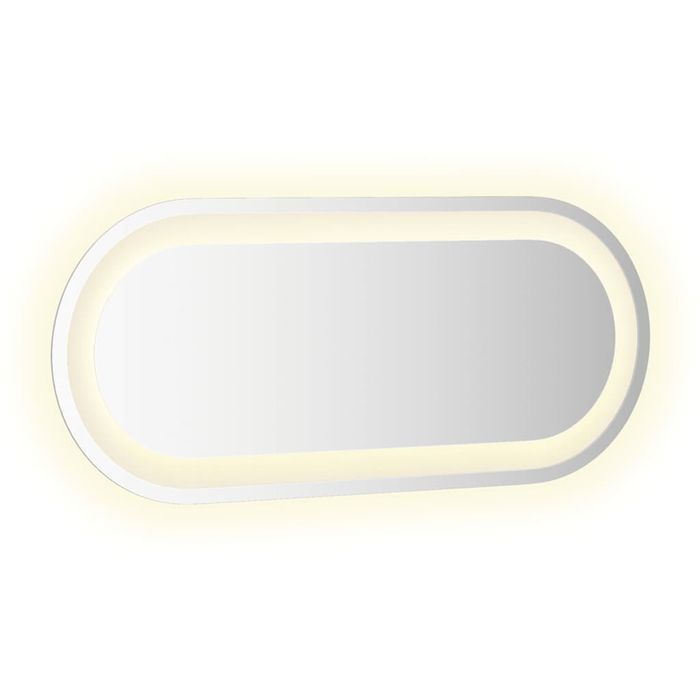 Lustro Łazienkowe Z Led, 60X25 Cm, Owalne