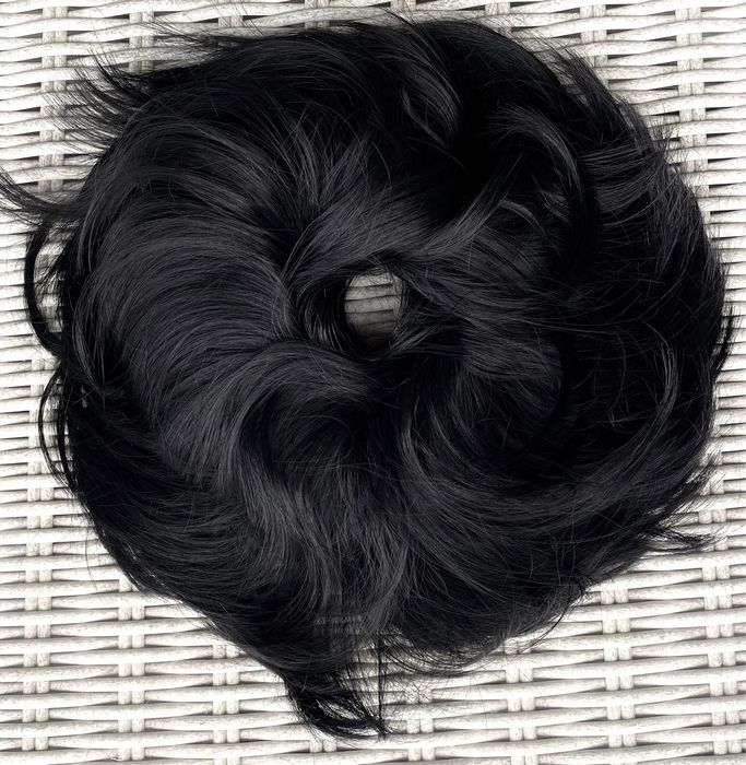Premium Ultra włosy doczepiane, głęboka czerń, duży kok 269.