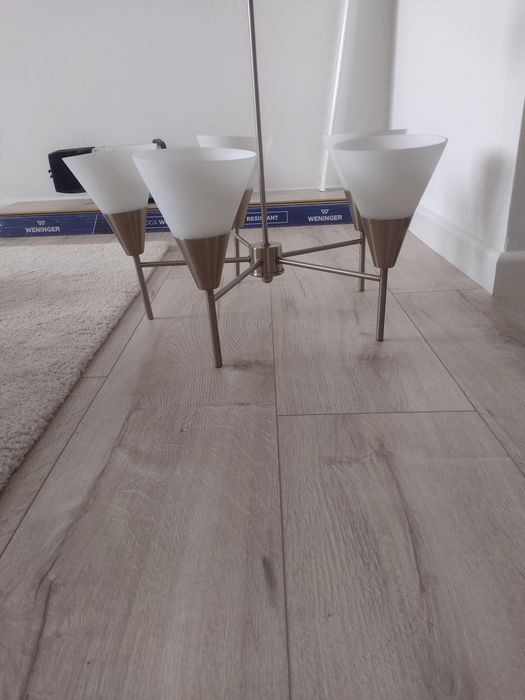 Lampa sufitowa wisząca żyrandol szklany