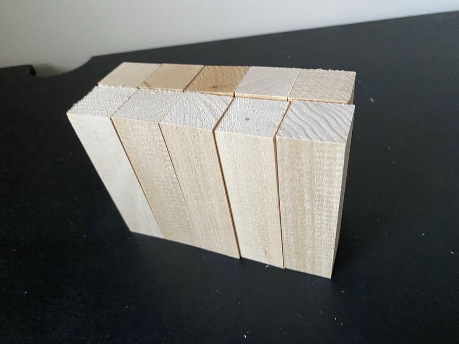 10 bloczków lipowych do rzezbienia