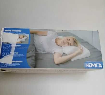 Ergonomiczna poduszka z pamięcią kształtu pod kark 2 w 1