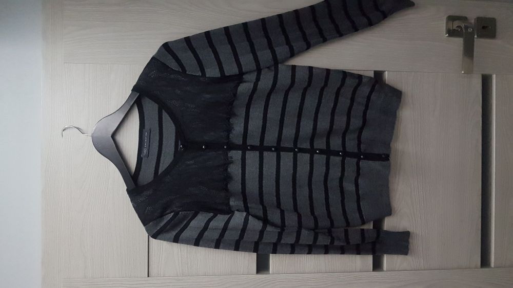 Damski, rozpinany sweter w paski marki Marks&Spencer rozm. M
